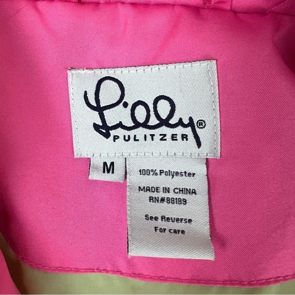 Lilly Pulitzer Vintage Quilted Pink Jacket Size M - Picture 5 of 5